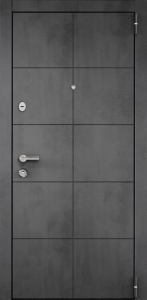 TAU PRO PP ПВХ Бетон темный / ПВХ Дуб белый матовый