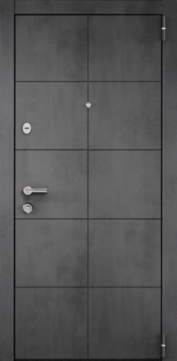 TAU PRO PP ПВХ Бетон темный / ПВХ Дуб белый матовый