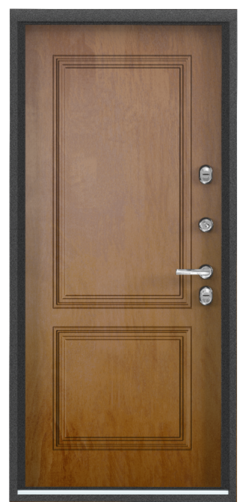 Входная дверь SNEGIR 20F MP Темно-серый букле графит / ПВХ Ферро