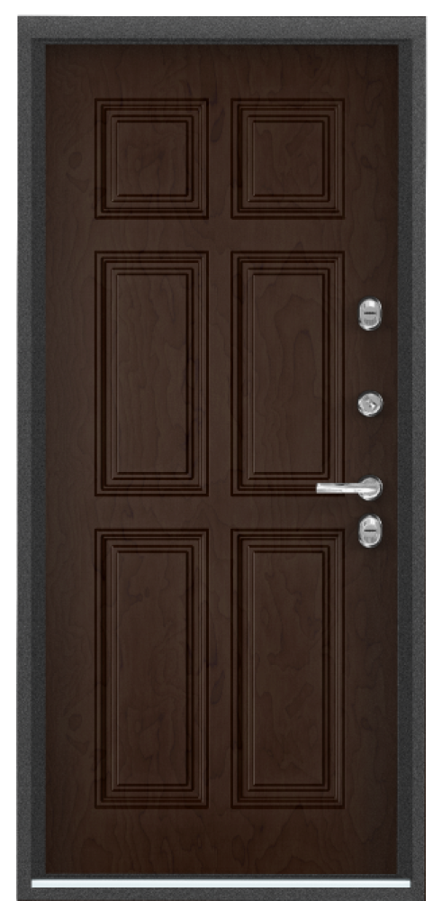 Входная дверь SNEGIR 20F MP Темно-серый букле графит / ПВХ Бьянко