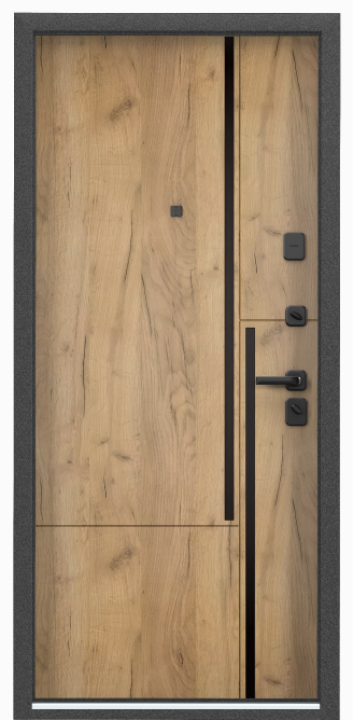 S.OMEGA PRO PP ПВХ Черная шагрень / ПВХ Дуб крафт золотой