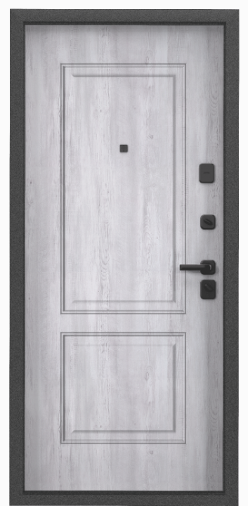 S.OMEGA PRO MP Темно-серый букле графит / ПВХ Санторини белый