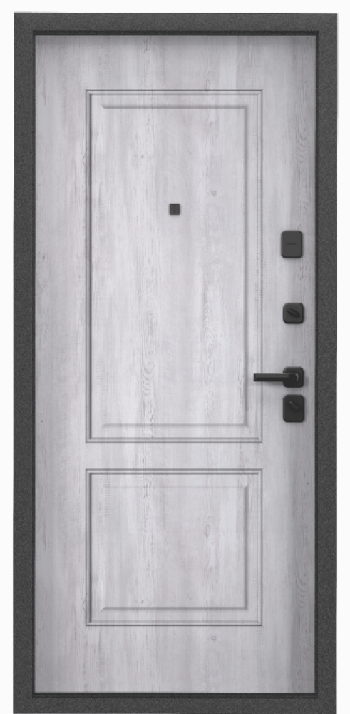 S.OMEGA PRO MP Темно-серый букле графит / ПВХ Санторини белый