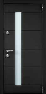 SNEGIR ARCTIC-S PP ЛКП Насыщеный чёрный / ПВХ Лиственница темная