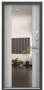 DELTA 100 MP Темно-серый букле графит / ПВХ Бьянко