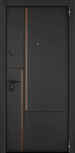 S.OMEGA PRO PP ПВХ Черная шагрень / ПВХ Дуб крафт золотой