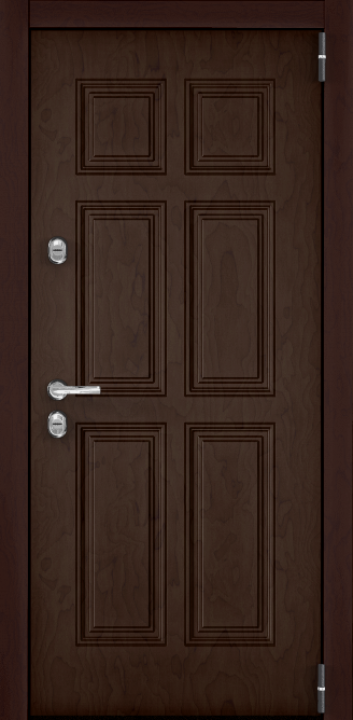 Входная дверь SNEGIR 20F MP Темно-серый букле графит / ПВХ Бьянко