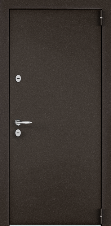 Входная дверь SNEGIR 20F MP Букле коричневый / ПВХ Бетон темно серый