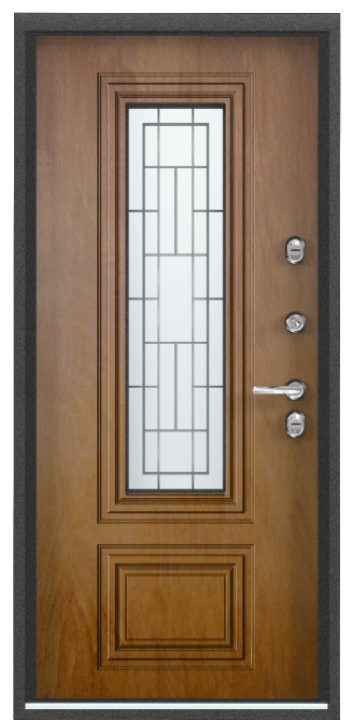 Входная дверь SNEGIR 20F MP Букле коричневый / ПВХ Астана Табачный Горизонт